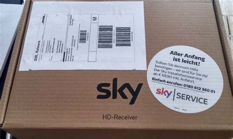 sky geräte retourennummer